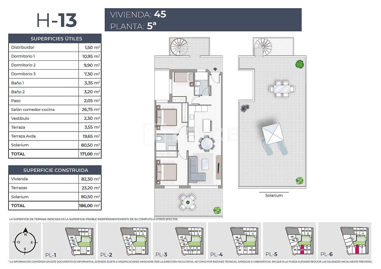3 Zimmer Wohnung zu verkaufen in Torrevieja mit Pool - 385.000 € (Ref: 8966005)
