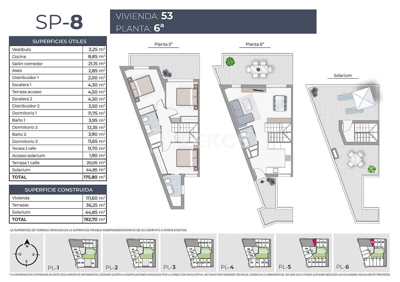 2 bedroom Flat for sale in Torrevieja with pool - € 435,000 (Ref: 8966006)