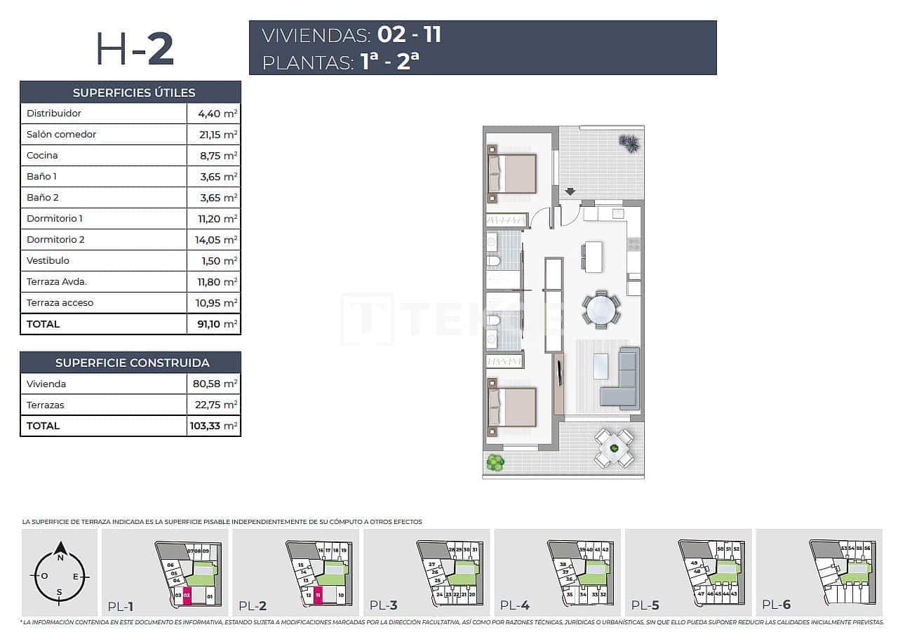 2 bedroom Flat for sale in Torrevieja with pool - € 435,000 (Ref: 8966006)