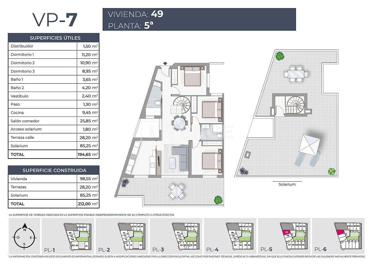 2 bedroom Flat for sale in Torrevieja with pool - € 435,000 (Ref: 8966006)