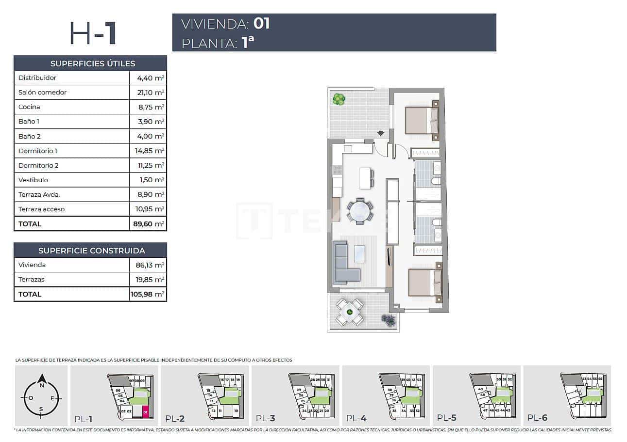 3 bedroom Flat for sale in Torrevieja with pool - € 460,000 (Ref: 8966007)