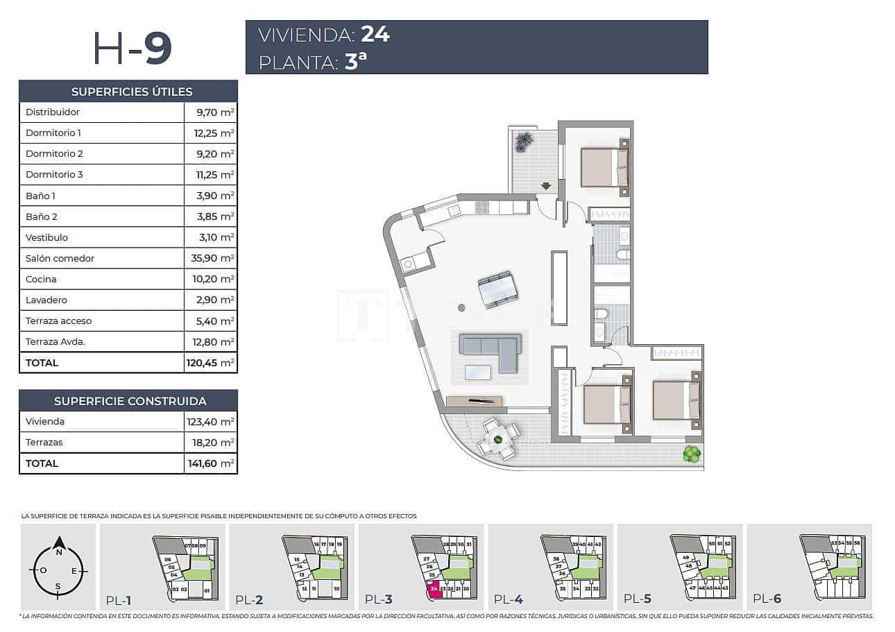 3 bedroom Flat for sale in Torrevieja with pool - € 460,000 (Ref: 8966007)