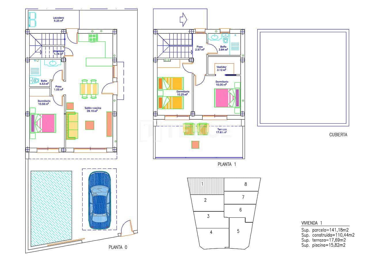 3 bedroom Villa for sale in San Pedro del Pinatar with pool - € 375,000 (Ref: 8966010)