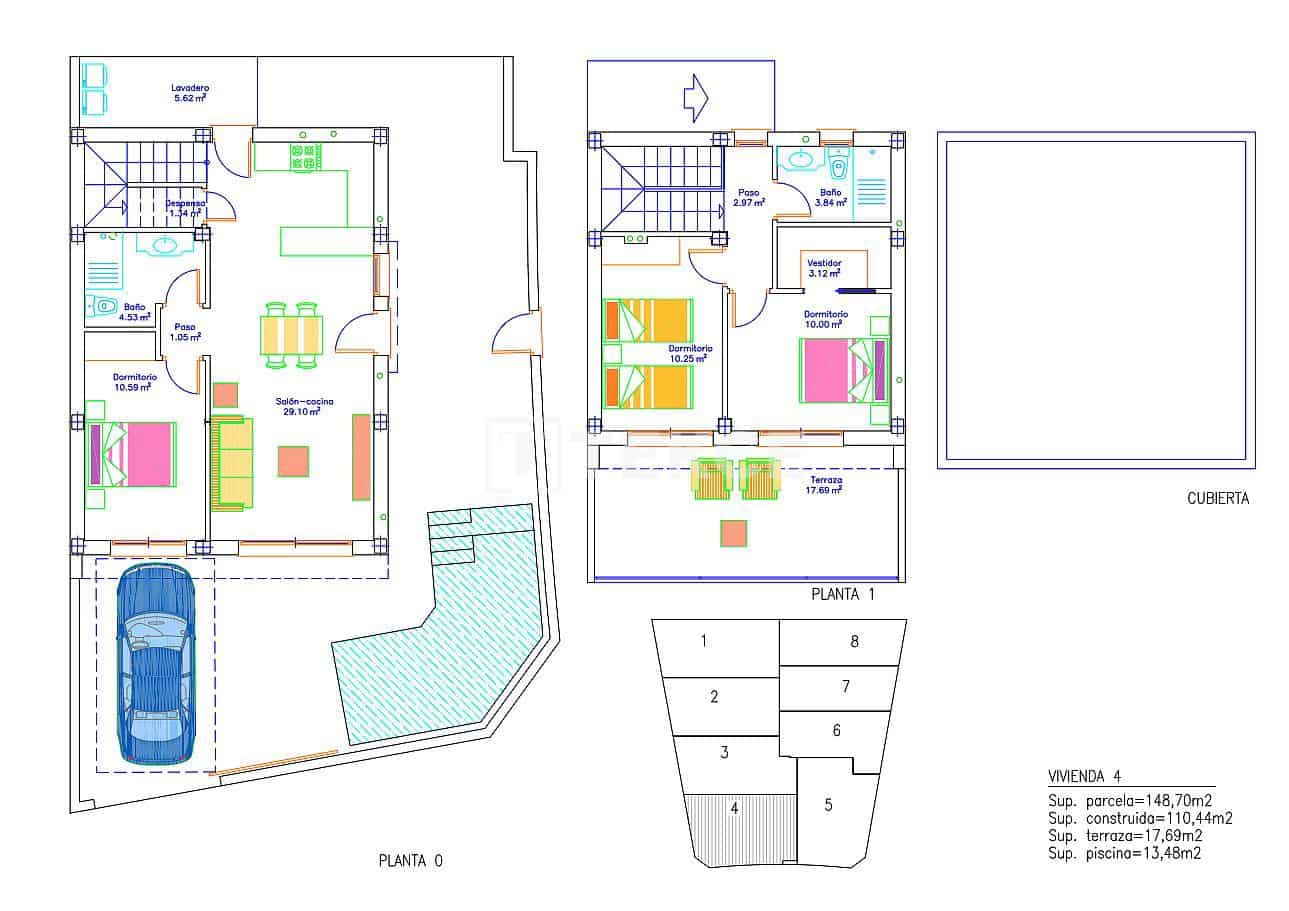 3 bedroom Villa for sale in San Pedro del Pinatar with pool - € 375,000 (Ref: 8966010)