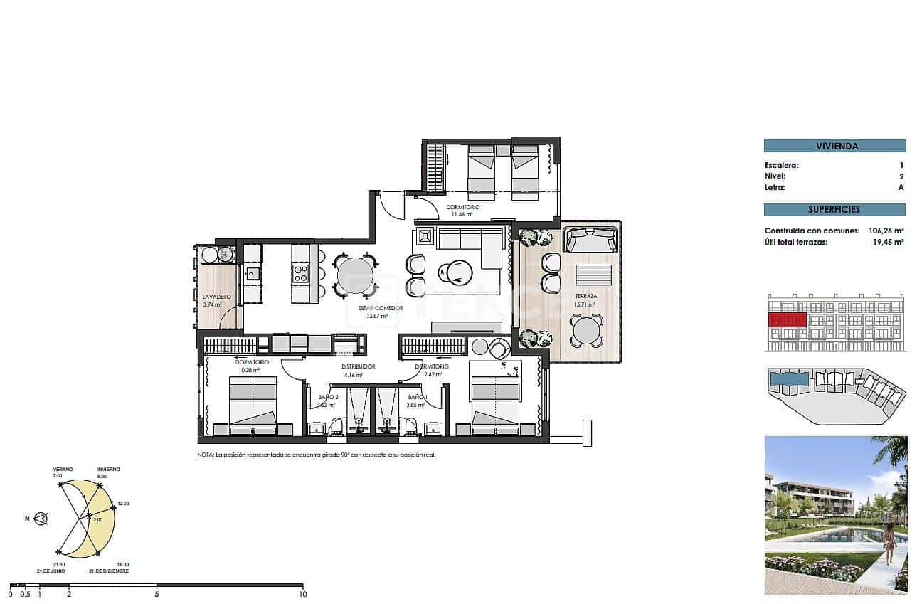 3 sovrum Lägenhet till salu i Torre-Pacheco med pool - 529 000 € (Ref: 8966015)