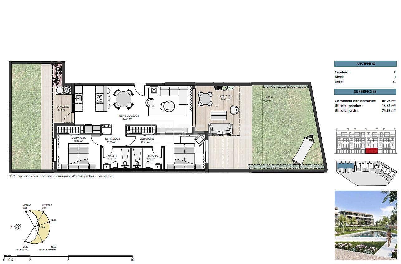 3 sovrum Lägenhet till salu i Torre-Pacheco med pool - 529 000 € (Ref: 8966015)