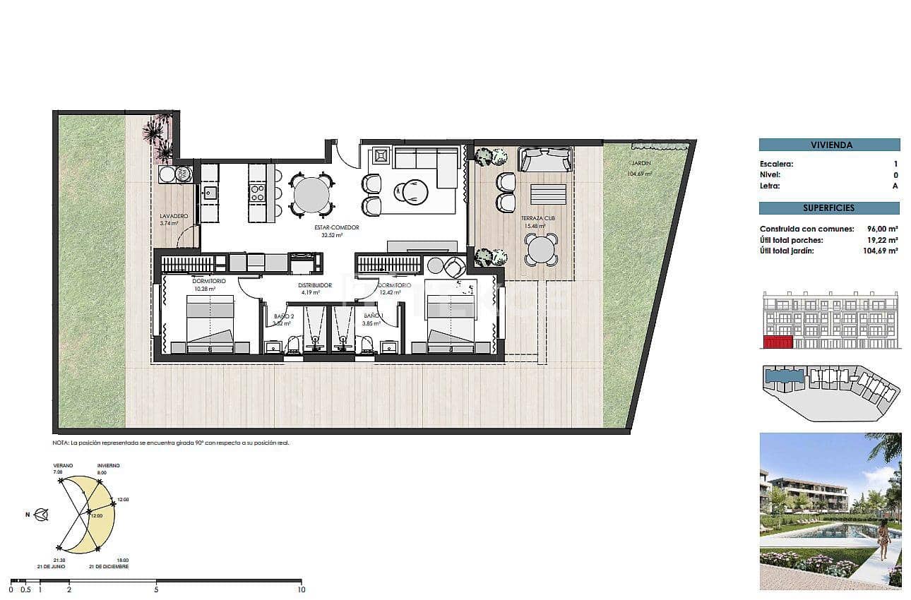 3 sovrum Lägenhet till salu i Torre-Pacheco med pool - 529 000 € (Ref: 8966015)