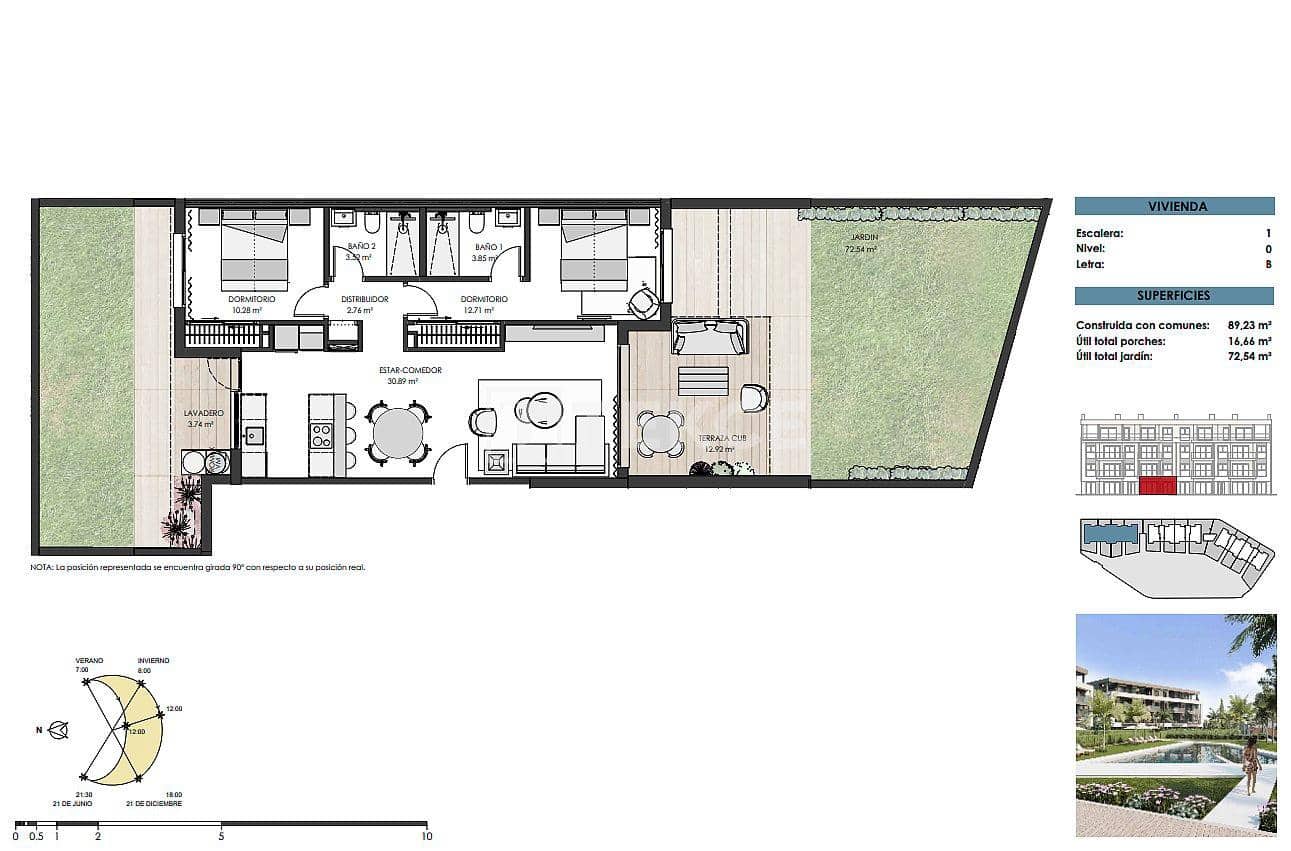 3 sovrum Lägenhet till salu i Torre-Pacheco med pool - 529 000 € (Ref: 8966015)
