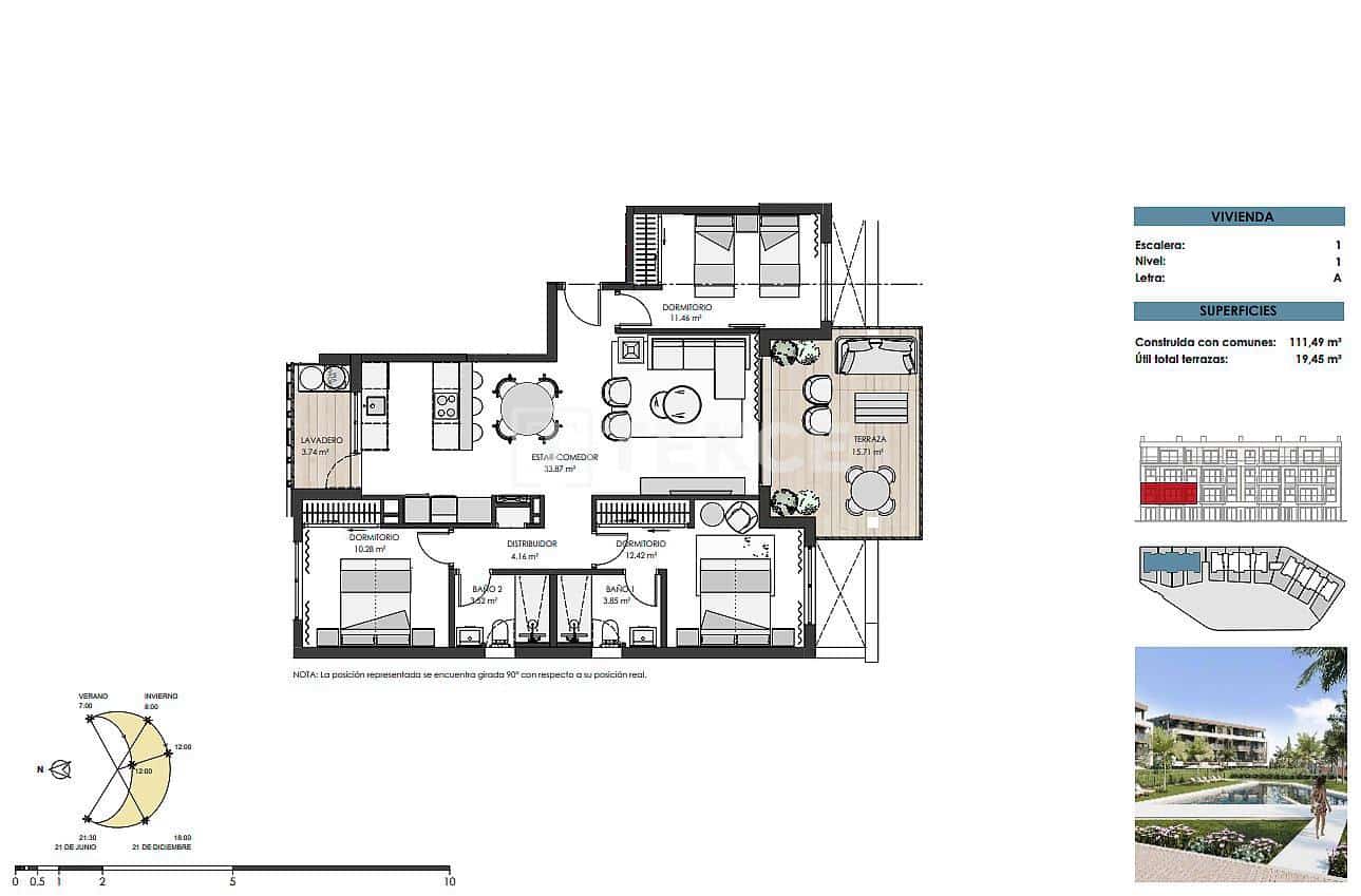 3 sovrum Lägenhet till salu i Torre-Pacheco med pool - 529 000 € (Ref: 8966015)