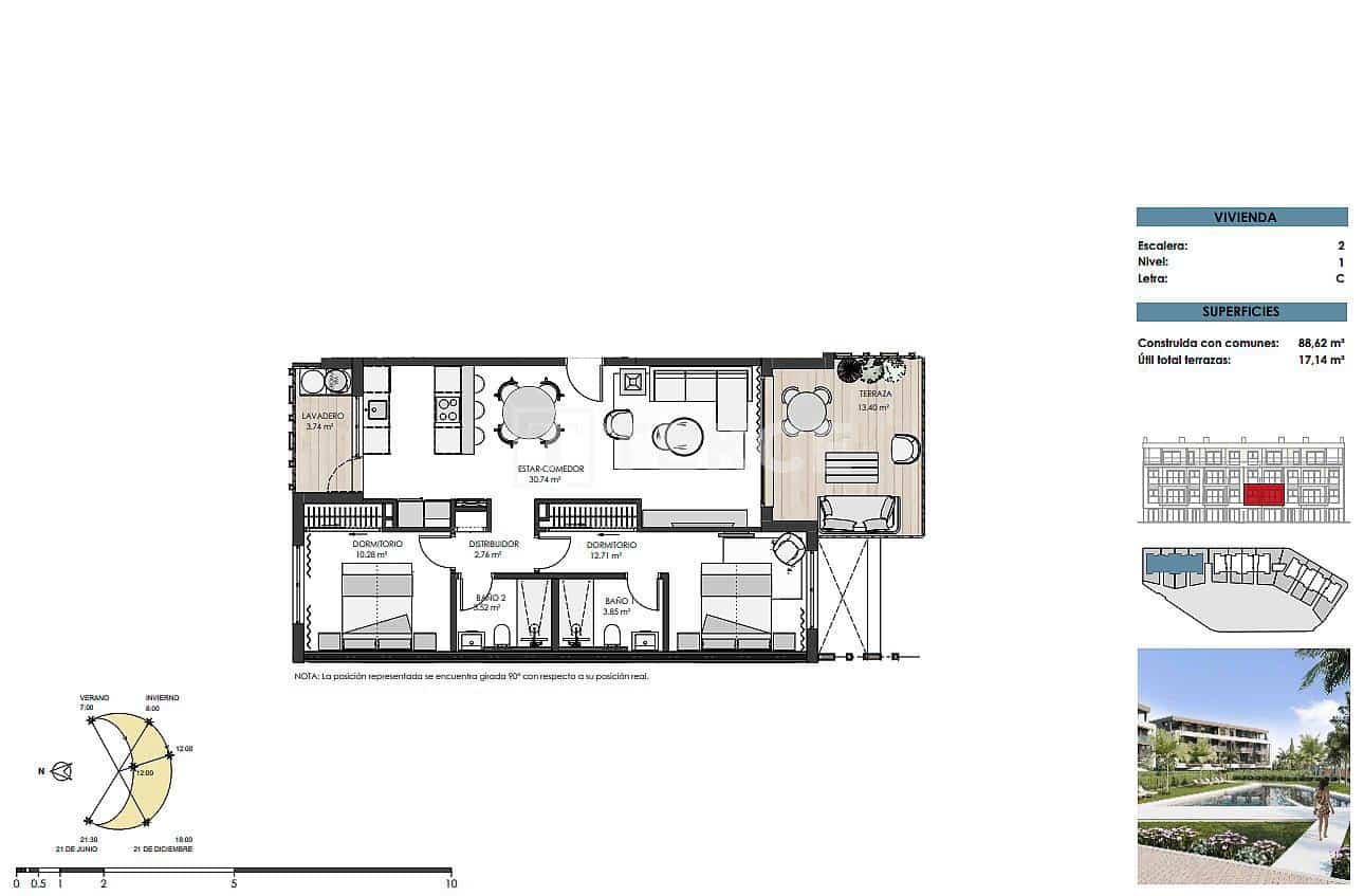 3 sovrum Lägenhet till salu i Torre-Pacheco med pool - 529 000 € (Ref: 8966015)