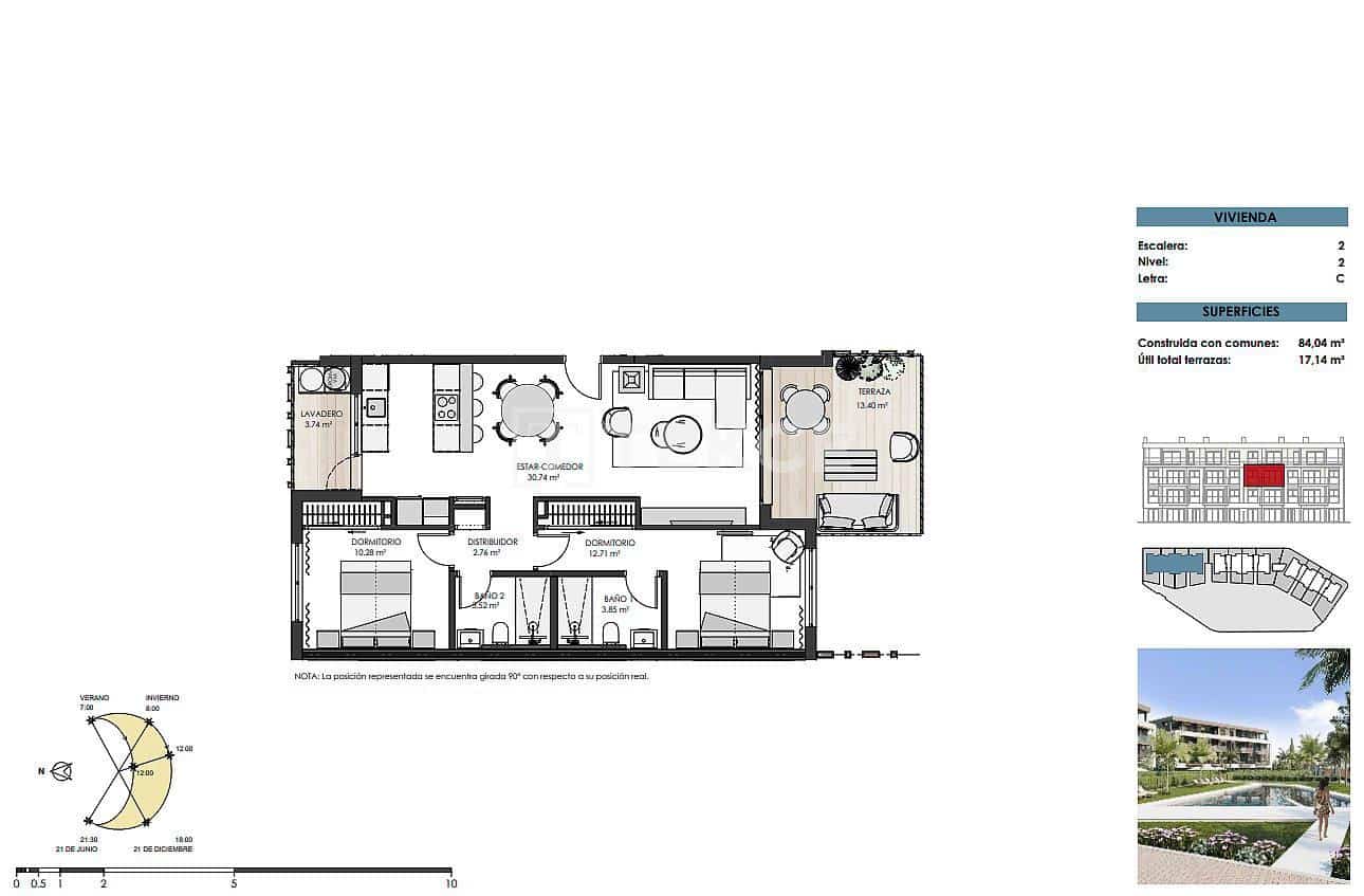 3 sovrum Lägenhet till salu i Torre-Pacheco med pool - 529 000 € (Ref: 8966015)