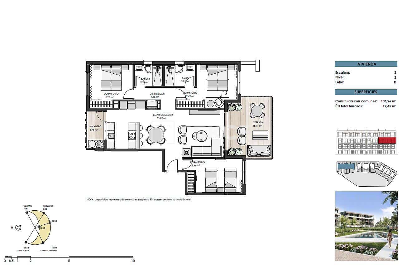 3 sovrum Lägenhet till salu i Torre-Pacheco med pool - 529 000 € (Ref: 8966015)
