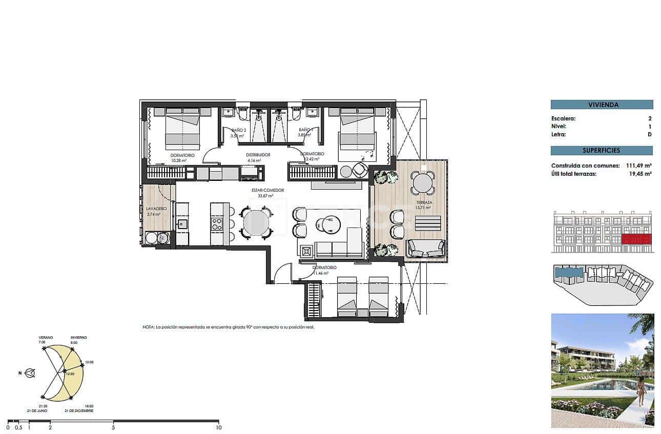 3 sovrum Lägenhet till salu i Torre-Pacheco med pool - 529 000 € (Ref: 8966015)
