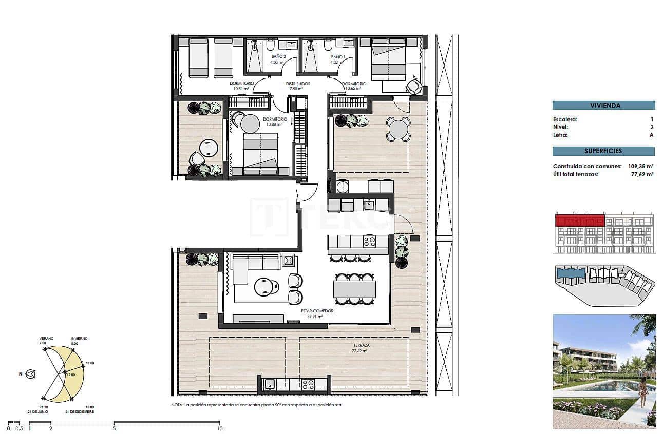 3 sovrum Lägenhet till salu i Torre-Pacheco med pool - 529 000 € (Ref: 8966015)
