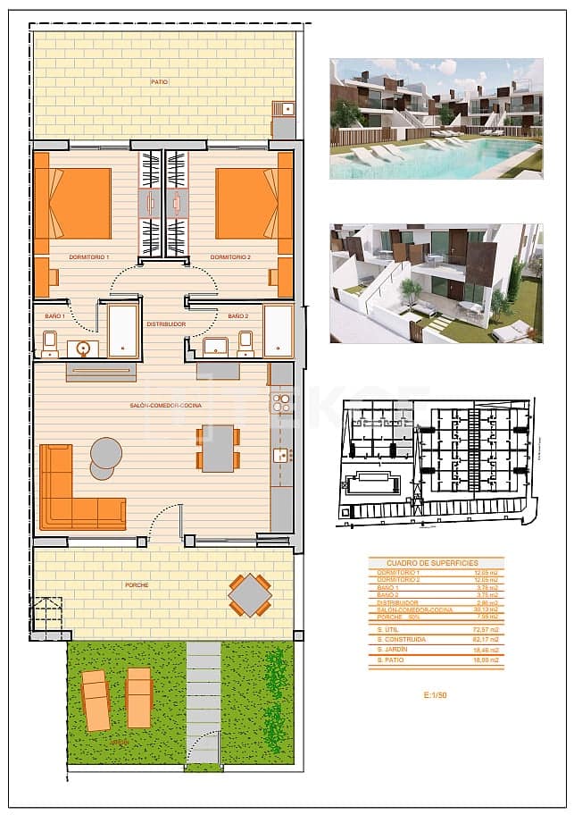 2 chambre Appartement à vendre à Pilar de la Horadada avec piscine - 253 000 € (Ref: 8966019)