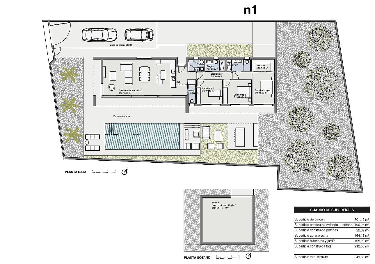 3 sypialnia Willa na sprzedaż w Pinar de Campoverde z basenem - 825 000 € (Ref: 8966024)