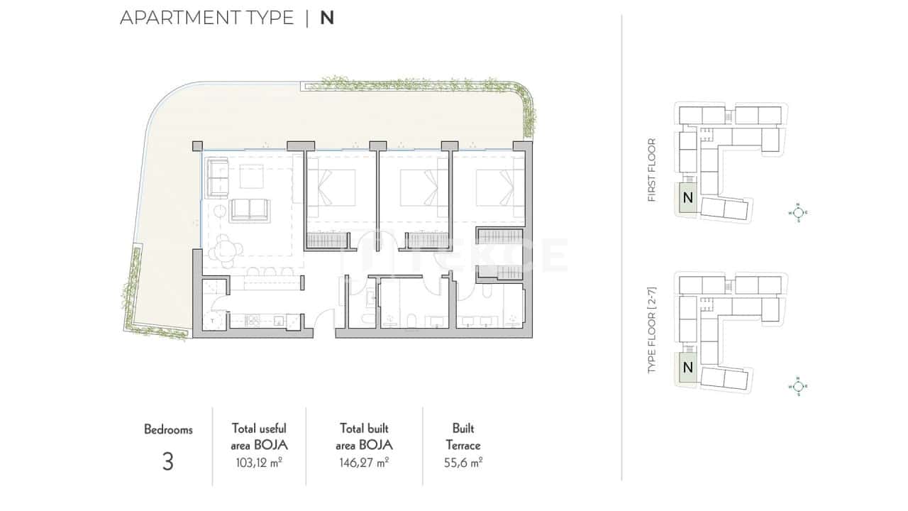 2 makuuhuone Asunto myytävänä paikassa Fuengirola mukana uima-altaan - 660 000 € (Ref: 8966040)