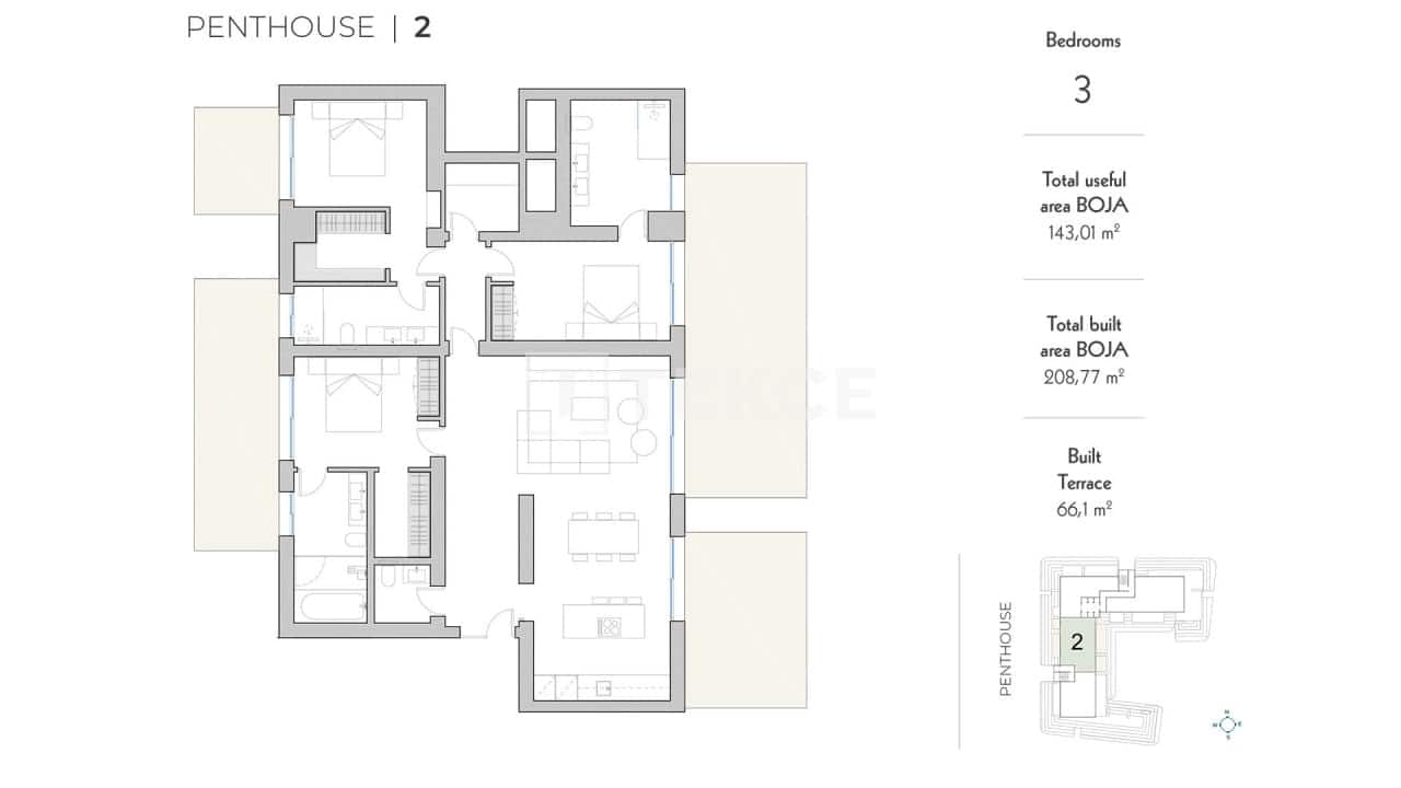3 slaapkamer Flat te koop in Fuengirola met zwembad - € 1.050.000 (Ref: 8966041)