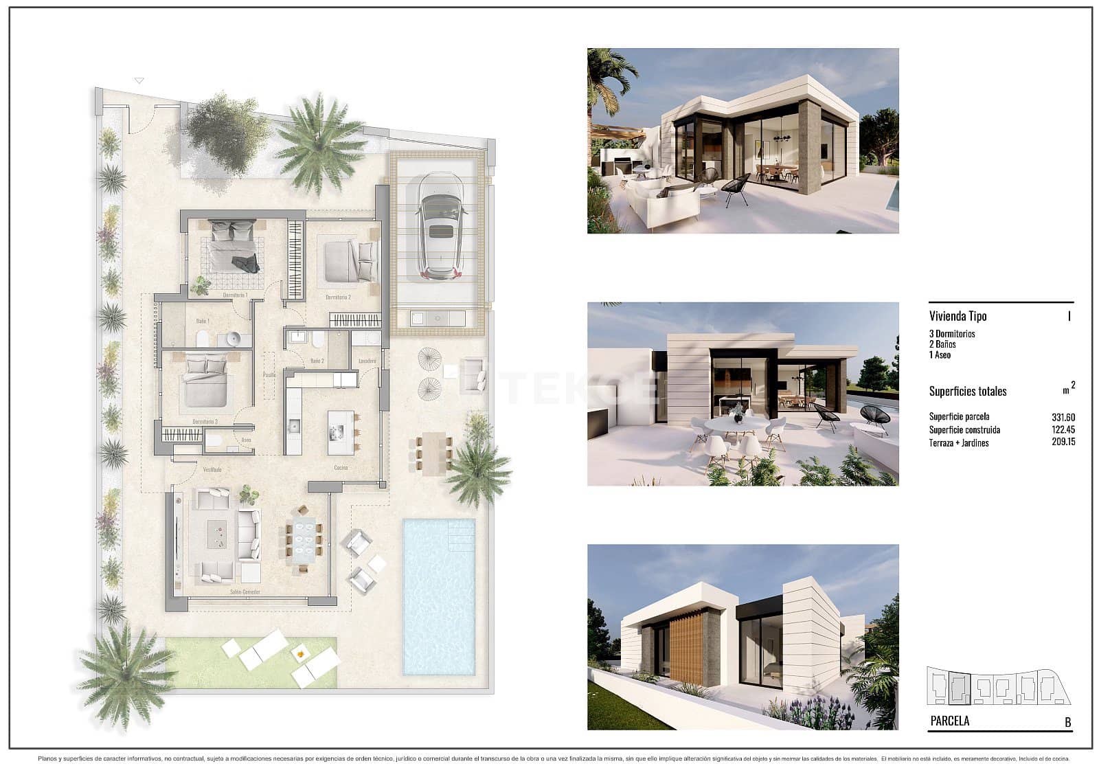 3 sypialnia Willa na sprzedaż w Pinar de Campoverde z basenem - 535 000 € (Ref: 8966045)