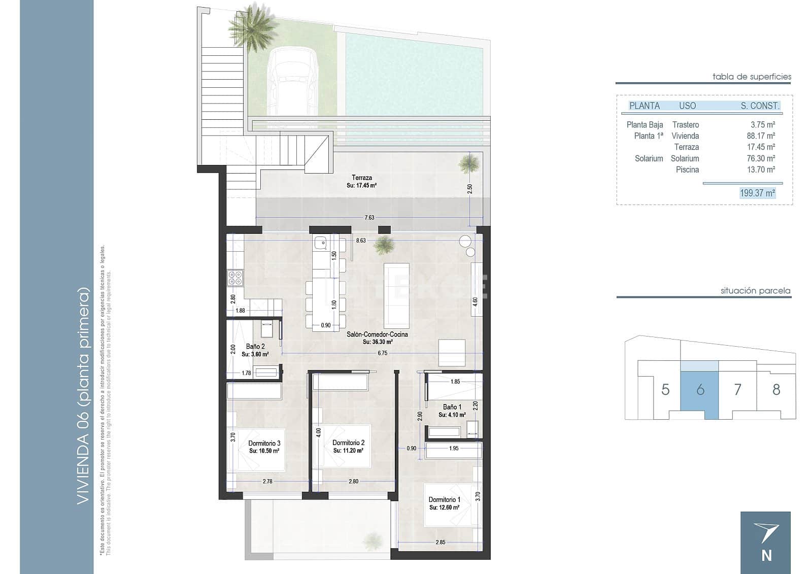 3 sypialnia Mieszkanie na sprzedaż w San Pedro del Pinatar z basenem - 409 000 € (Ref: 8966046)