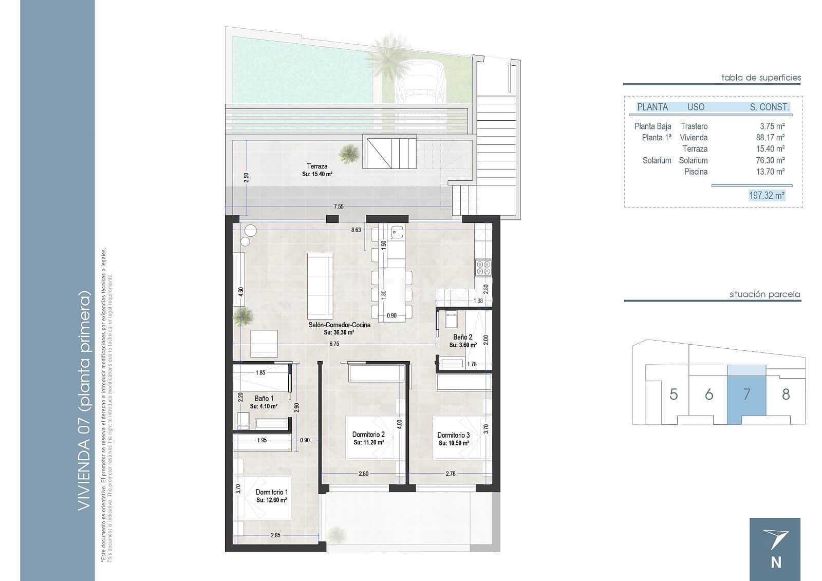 3 sovrum Lägenhet till salu i San Pedro del Pinatar med pool - 449 000 € (Ref: 8966047)