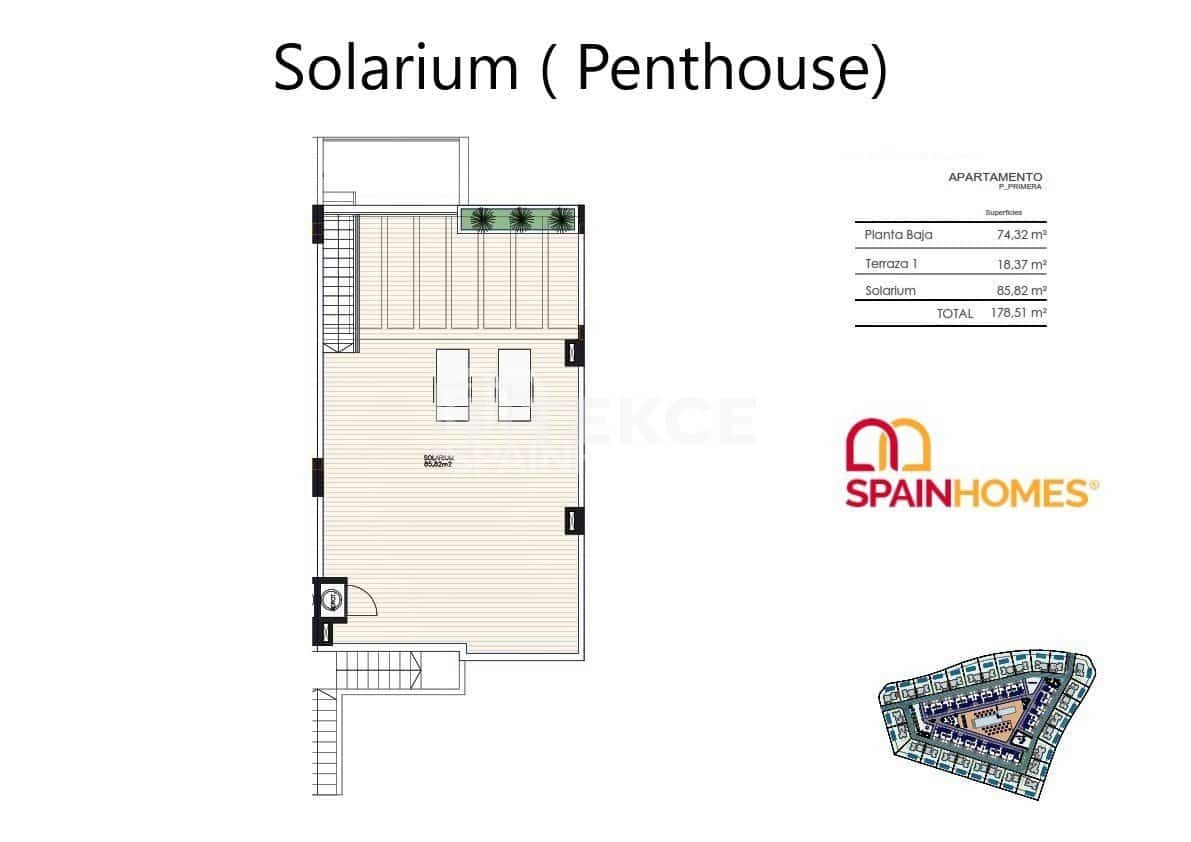 3 Zimmer Wohnung zu verkaufen in Finestrat mit Pool - 380.000 € (Ref: 8966051)