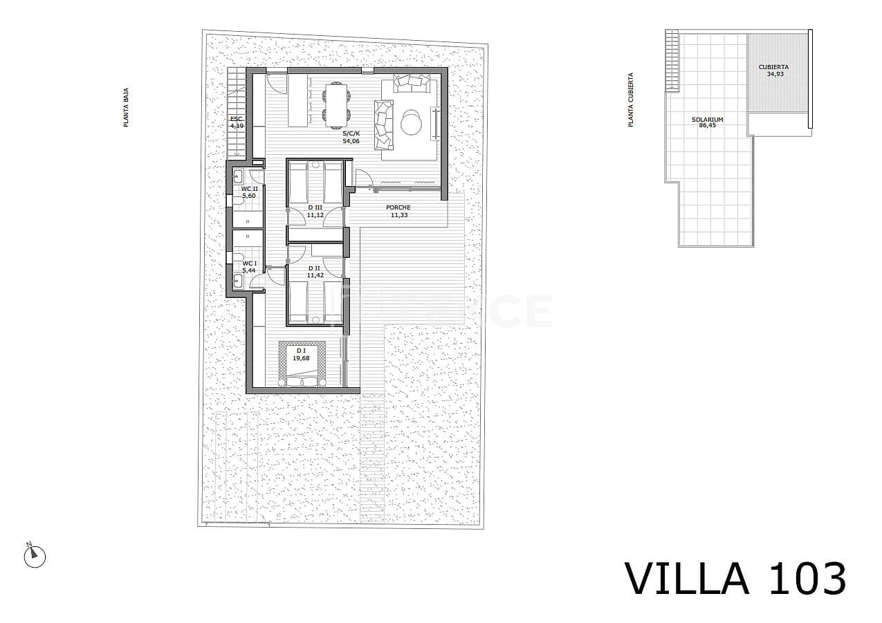 3 sypialnia Willa na sprzedaż w San Miguel de Salinas z basenem - 405 000 € (Ref: 8966069)