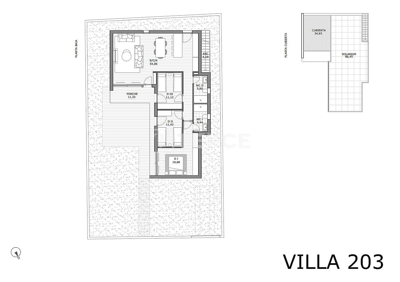 3 sypialnia Willa na sprzedaż w San Miguel de Salinas z basenem - 405 000 € (Ref: 8966069)