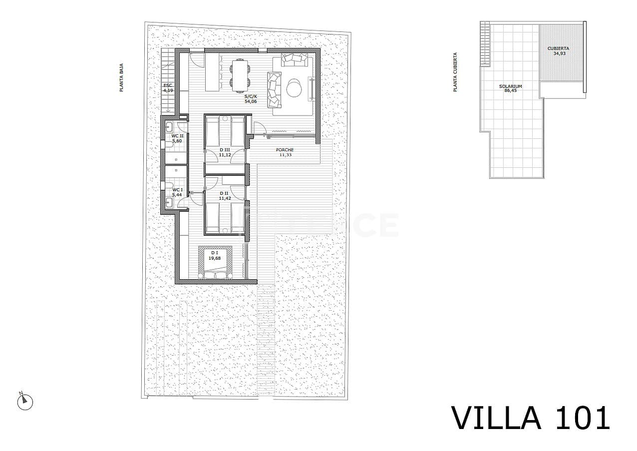 3 sypialnia Willa na sprzedaż w San Miguel de Salinas z basenem - 405 000 € (Ref: 8966069)