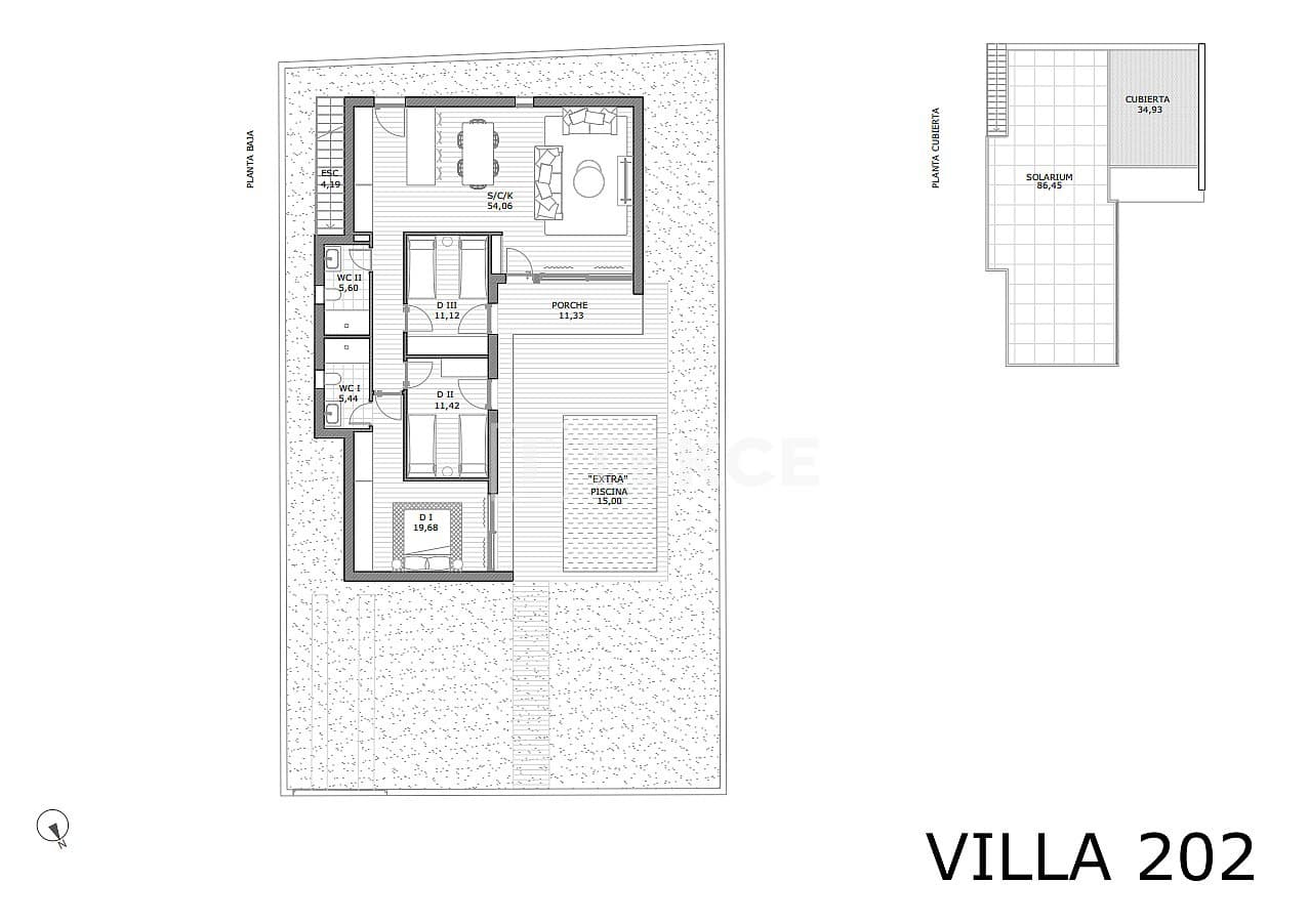 3 sypialnia Willa na sprzedaż w San Miguel de Salinas z basenem - 405 000 € (Ref: 8966069)