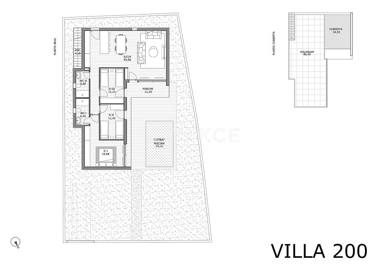 3 sypialnia Willa na sprzedaż w San Miguel de Salinas z basenem - 405 000 € (Ref: 8966069)