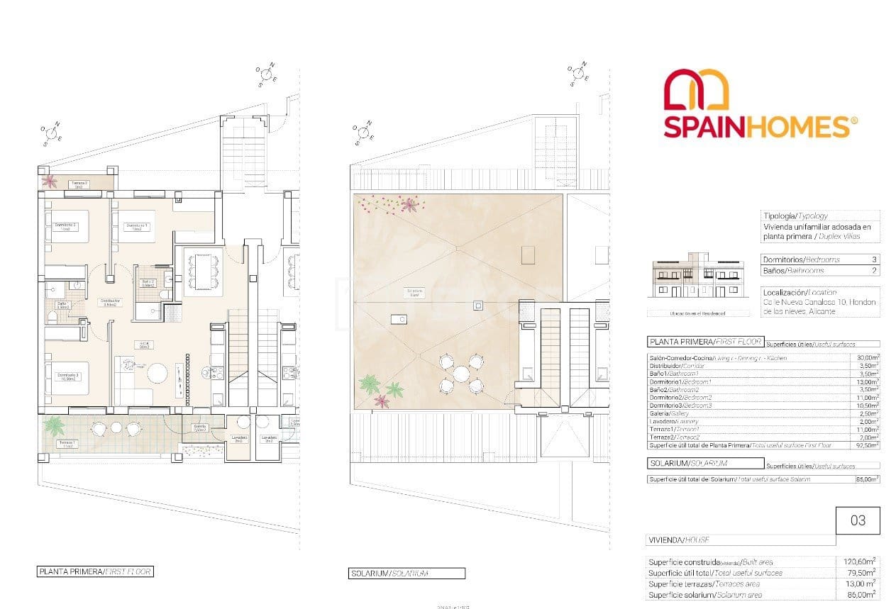 3 soveværelse Lejlighed til salg i La Canalosa med swimmingpool - € 198.000 (Ref: 8966071)