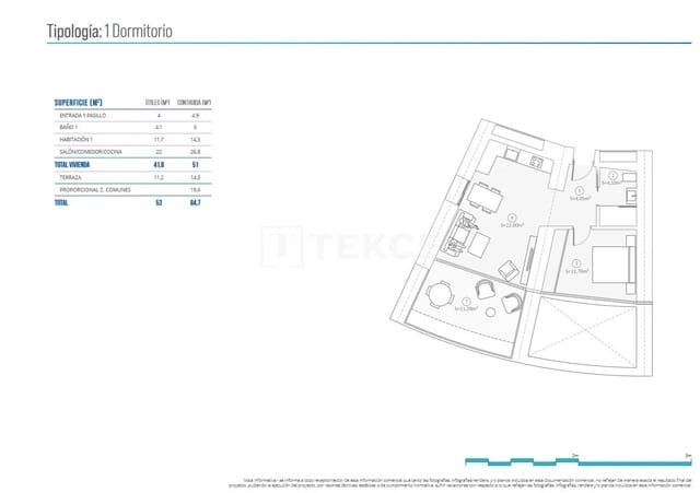 2 sypialnia Mieszkanie na sprzedaż w Playa Poniente, Benidorm z basenem - 970 000 € (Ref: 8966075)