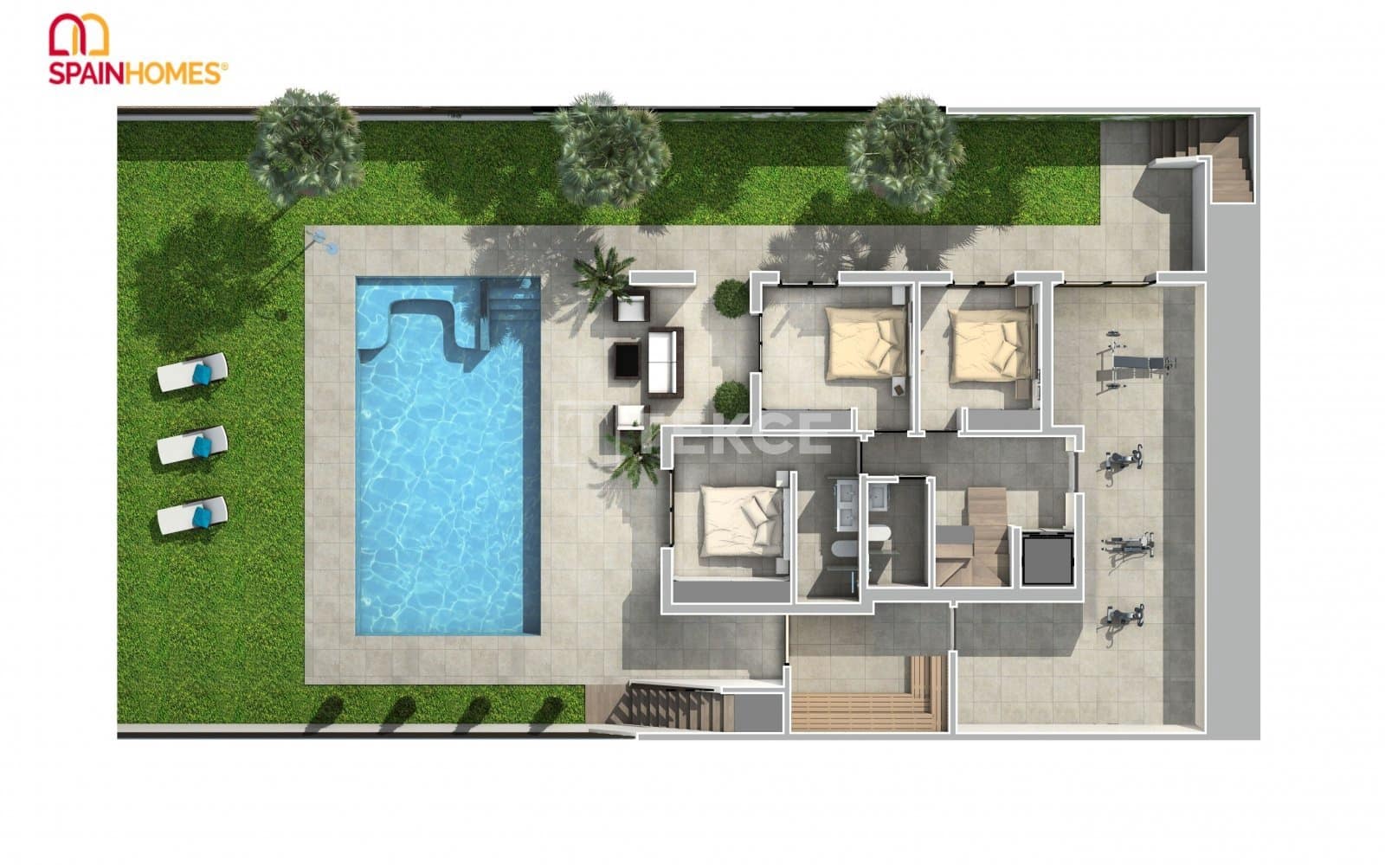 3 sypialnia Willa na sprzedaż w Ciudad Quesada z basenem - 852 000 € (Ref: 8966083)