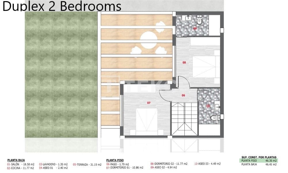 2 bedroom Flat for sale in Monforte del Cid with pool - € 395,000 (Ref: 8966089)
