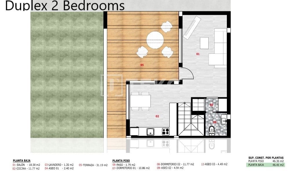 2 bedroom Flat for sale in Monforte del Cid with pool - € 395,000 (Ref: 8966089)