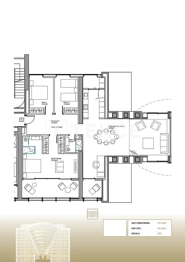 2 bedroom Flat for sale in Benidorm with pool - € 1,170,000 (Ref: 8966096)