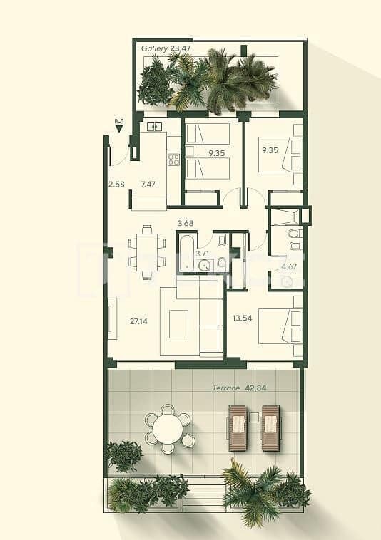 3 sovrum Lägenhet till salu i El Chaparral med pool - 530 000 € (Ref: 8966098)