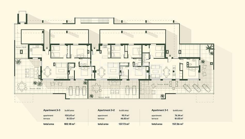 3 sovrum Lägenhet till salu i El Chaparral med pool - 570 000 € (Ref: 8966099)