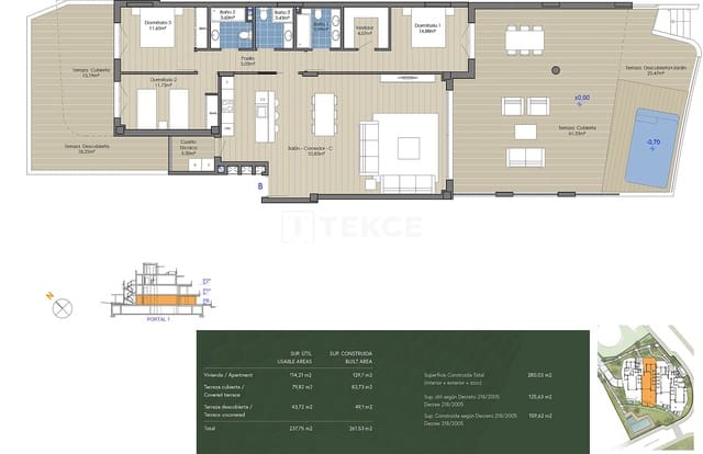 3 chambre Appartement à vendre à Cabopino, Marbella avec piscine - 1 250 000 € (Ref: 8966123)
