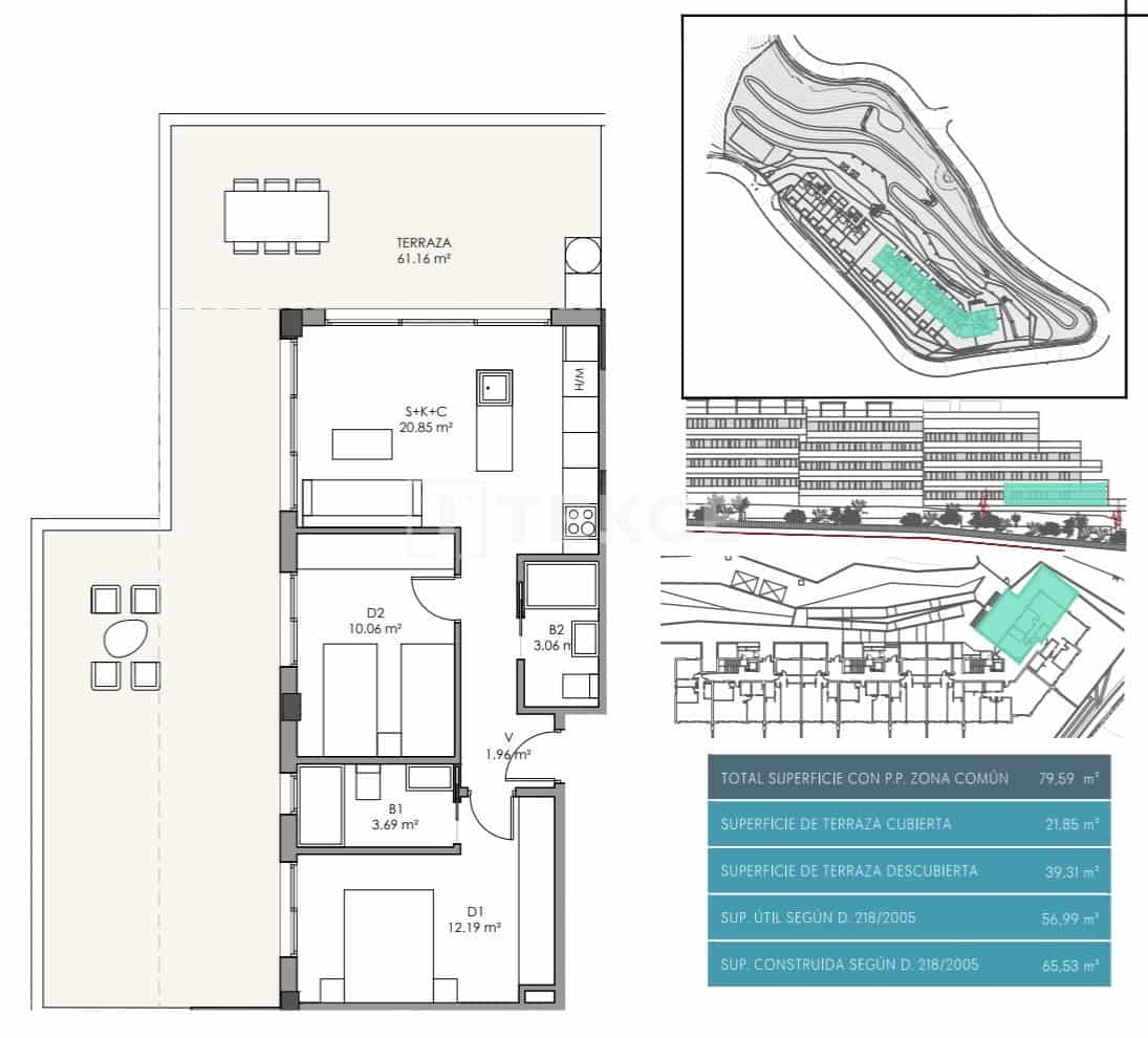 2 sovrum Lägenhet till salu i Torrox-Costa med pool - 499 000 € (Ref: 8966144)