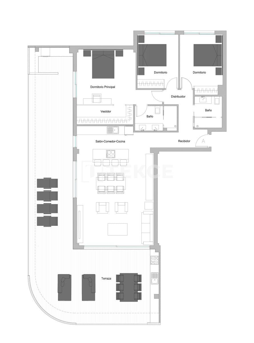 2 sovrum Lägenhet till salu i La Capellania med pool - 1 040 000 € (Ref: 8966151)
