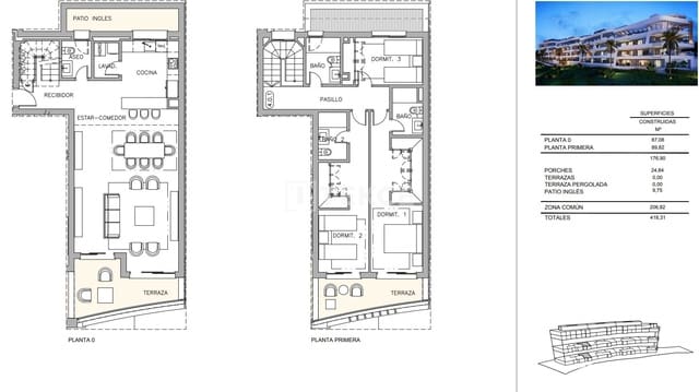 2 soverom Leilighet til salgs i Guadalmina, Marbella med svømmebasseng - € 650 000 (Ref: 8966174)