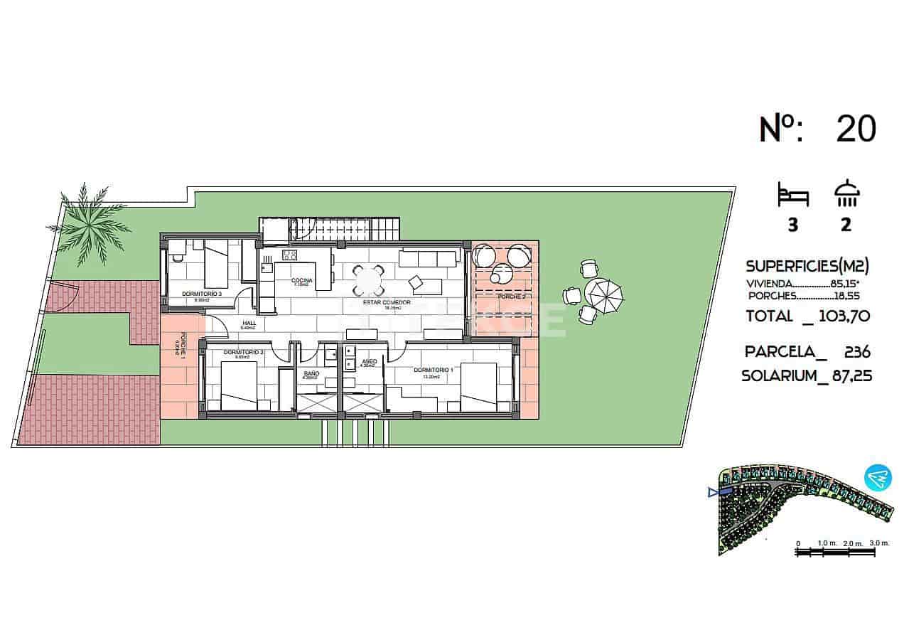 Chalet de 3 habitaciones en Algorfa en venta con piscina - 445.000 € (Ref: 8967818)