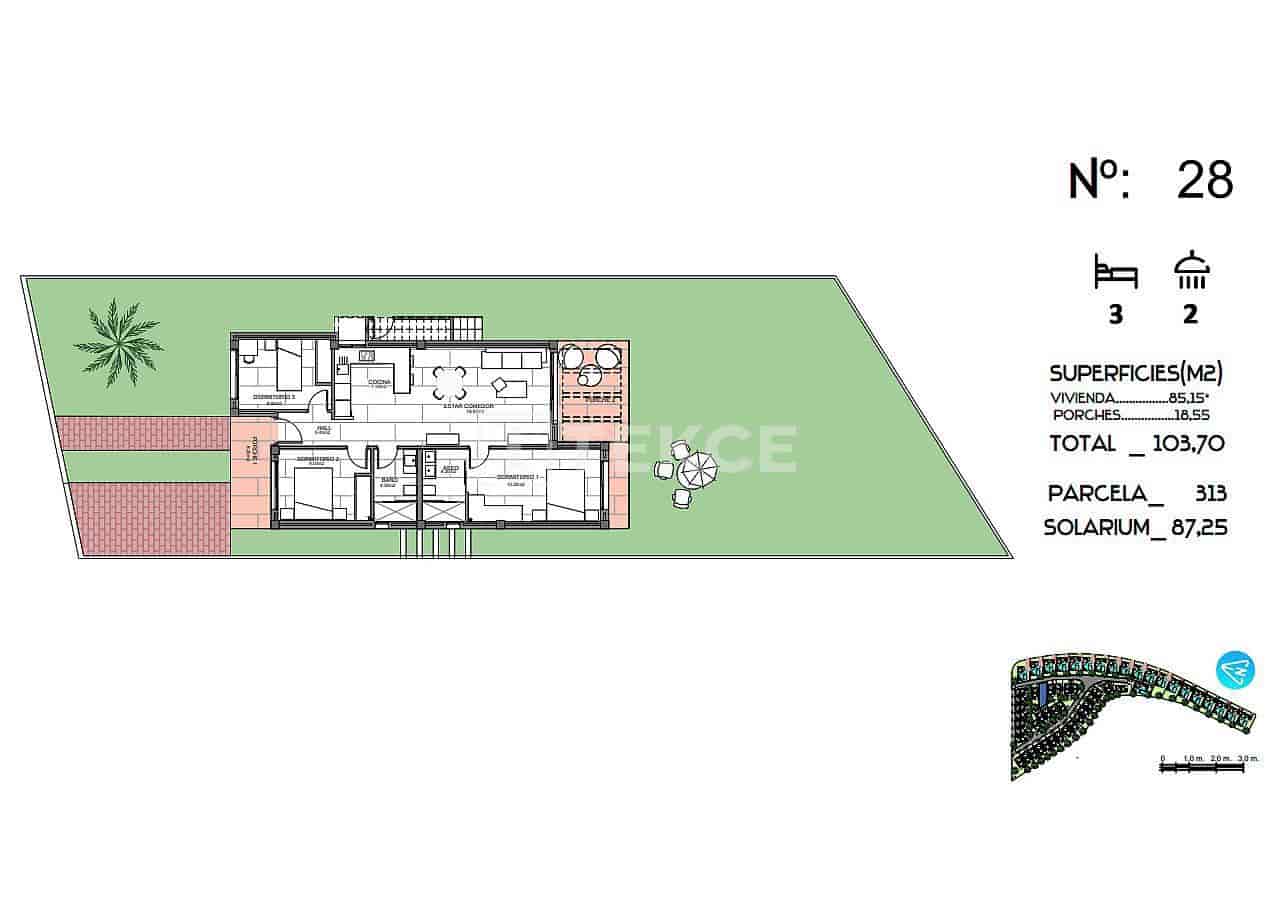 Chalet de 3 habitaciones en Algorfa en venta con piscina - 445.000 € (Ref: 8967818)