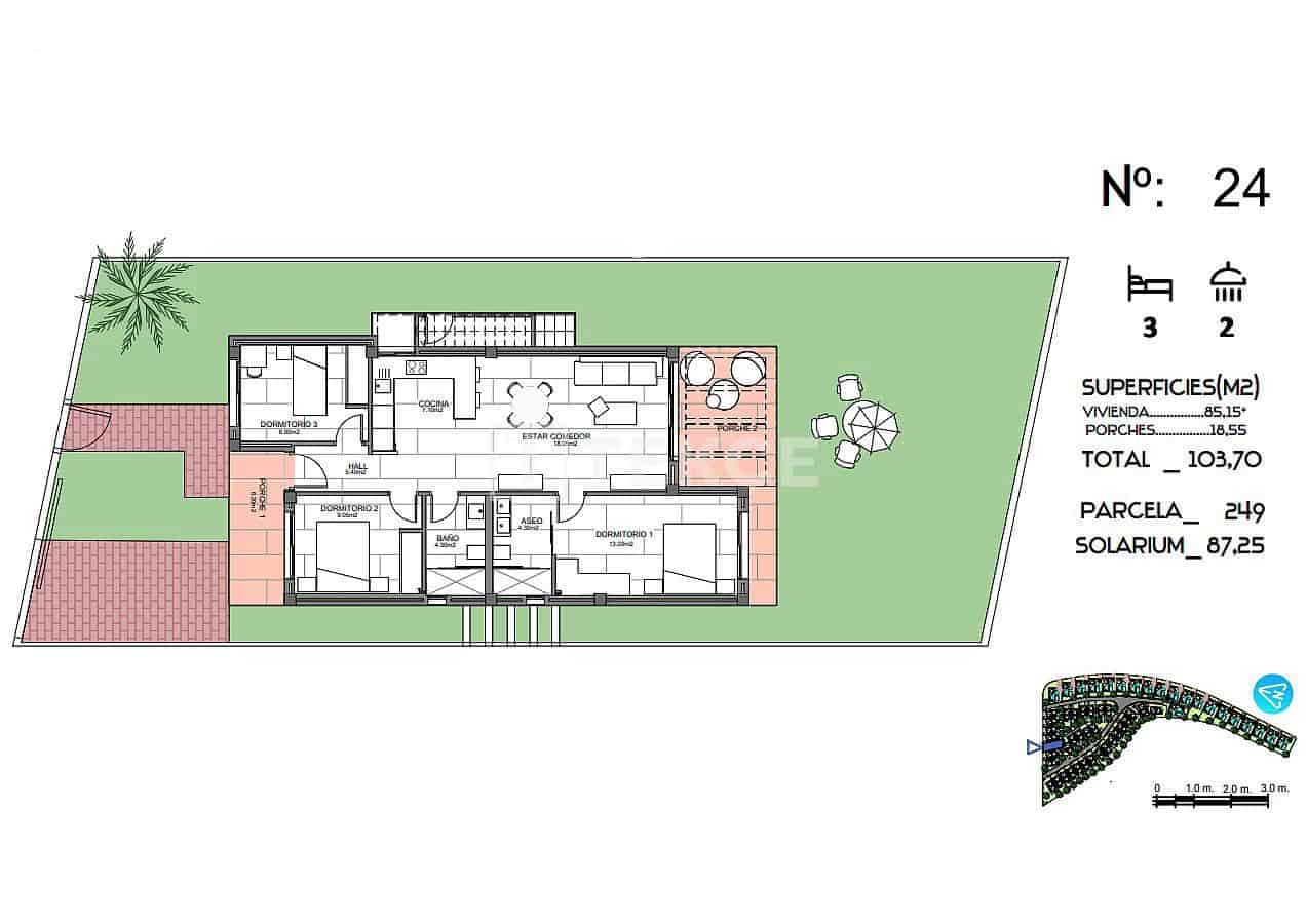 Chalet de 3 habitaciones en Algorfa en venta con piscina - 445.000 € (Ref: 8967818)