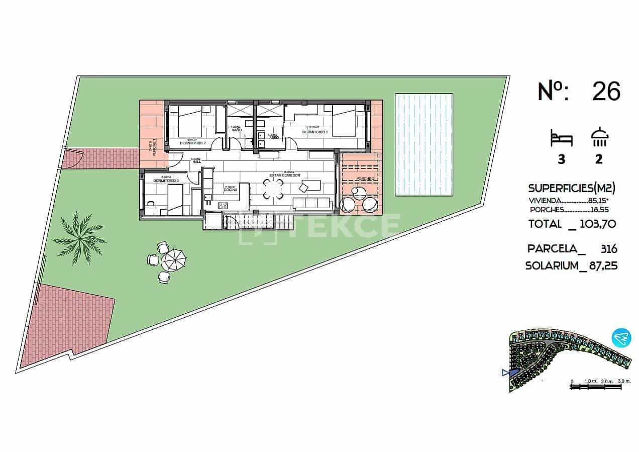 Chalet de 3 habitaciones en Algorfa en venta con piscina - 445.000 € (Ref: 8967818)
