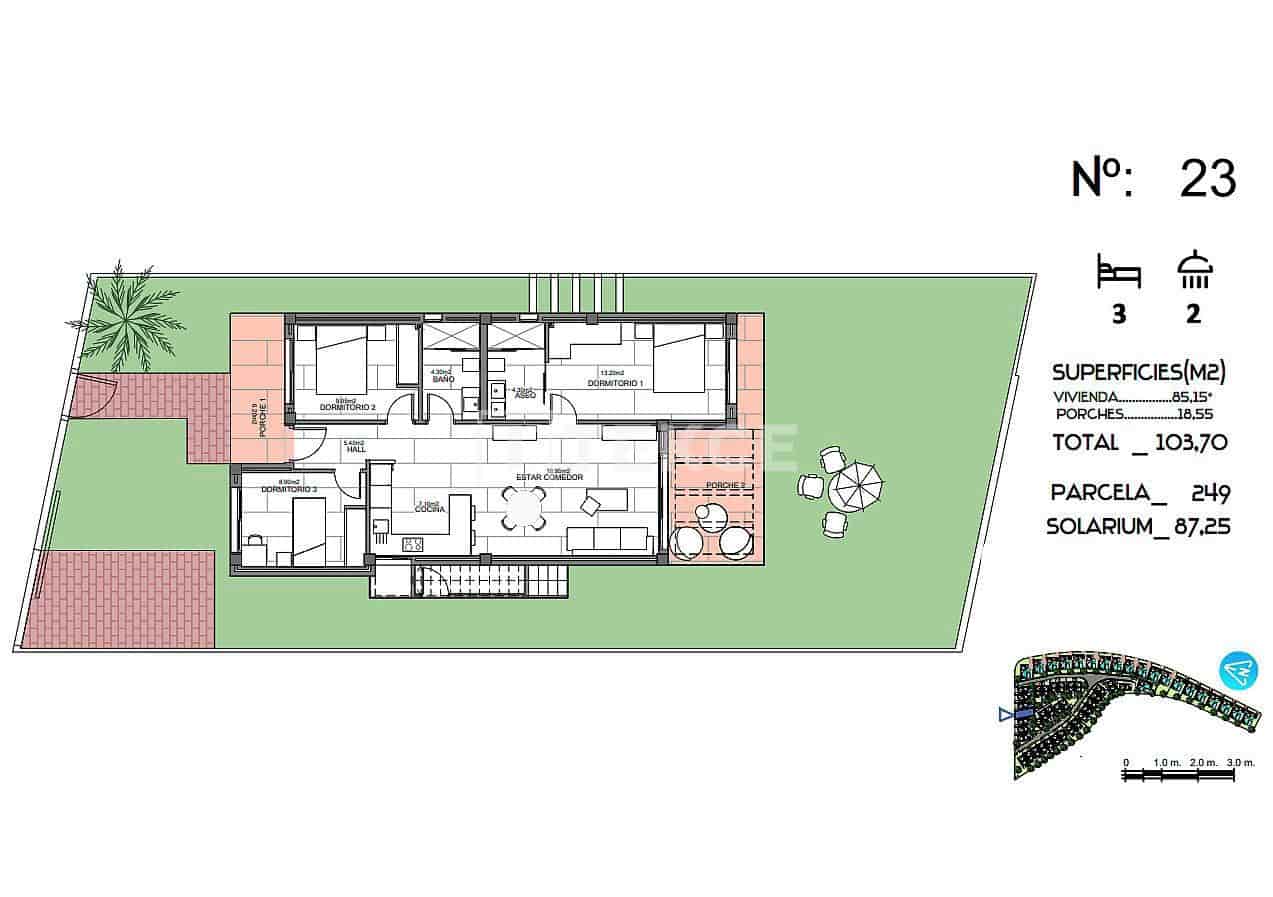 Chalet de 3 habitaciones en Algorfa en venta con piscina - 445.000 € (Ref: 8967818)
