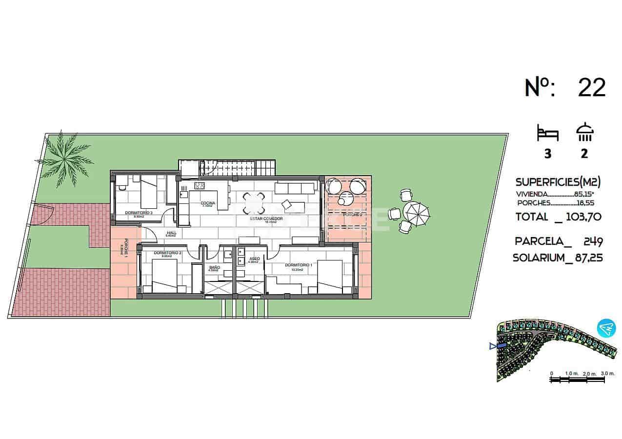 Chalet de 3 habitaciones en Algorfa en venta con piscina - 445.000 € (Ref: 8967818)