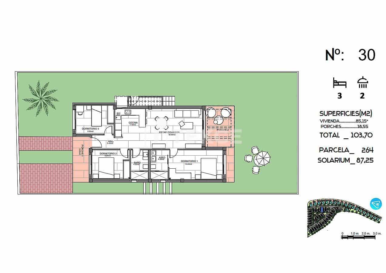 Chalet de 3 habitaciones en Algorfa en venta con piscina - 445.000 € (Ref: 8967818)